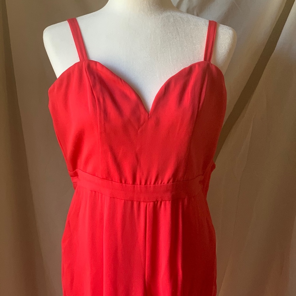 H&M cheery red jumpsuit